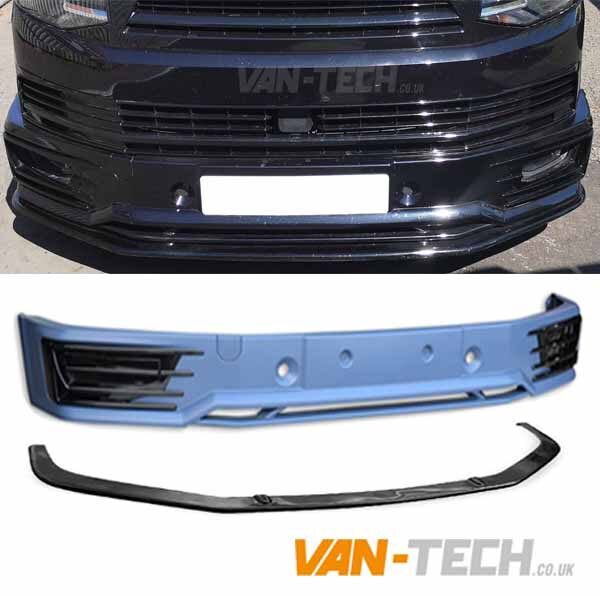 VW T6 Sportline Bumper Lower Splitter and Tailgate Spoiler