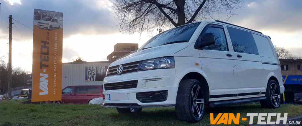 Van-Tech Supply and fit accessories for VW Transporter T4, T5 and T6 including Side Bars, Roof Rails, Alloy Wheels, Bumpers, Splitters, Curtains, Spoilers, Headlights and much more. Follow Van-Tech
