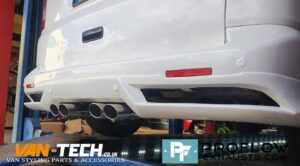 Proflow Custom Built VW T5.1 Transporter Dual Middle Exhaust made from Stainless Steel