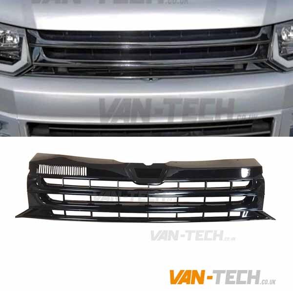 VW T5.1 Badgeless GP Grille Gloss Black Transporter