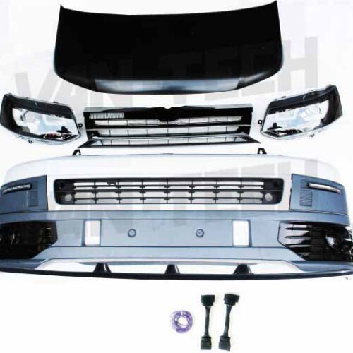 VW Transporter T5 to T5.1 Front End Conversion Styling Pack includes Wiring Kit / Lower Splitter