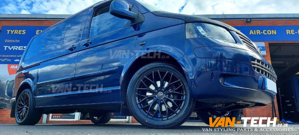 VW T5 T5.1 Wolfrace Wolfsburg 20″ Alloy Wheels Gloss Black