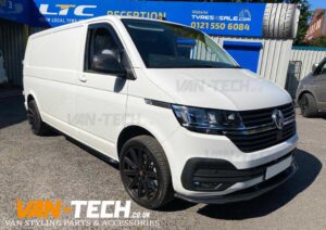 VW Transporter T6 T6.1 Black Angular Side Bars Sportline Style