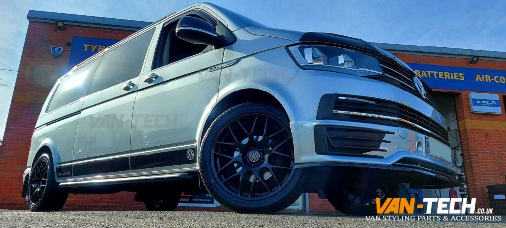 VW Transporter T6 Riva DTM 20″ Alloy Wheels Gloss Black