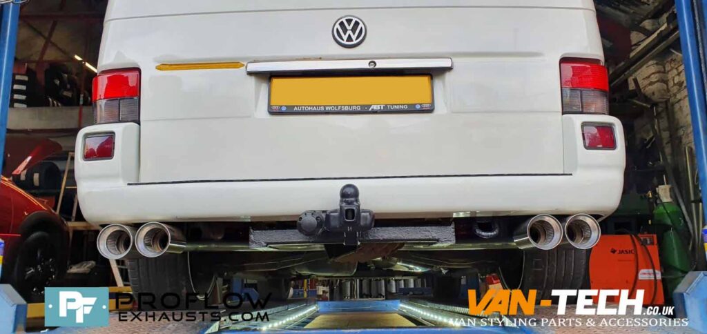 VW Transporter T4 Custom Exhaust Middle and Rear Daul Exit