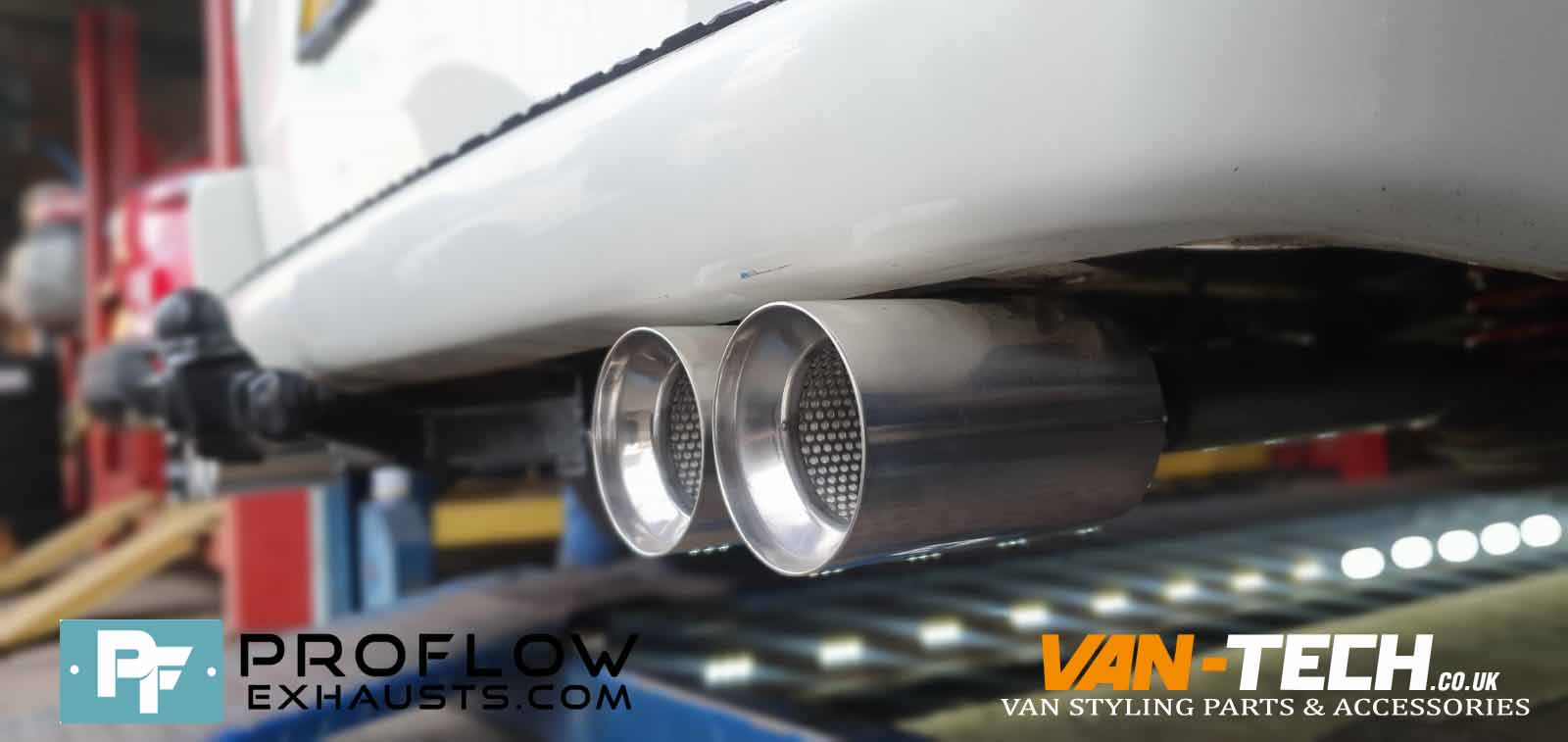 VW Transporter T4 Custom Exhaust Middle and Rear Daul Exit