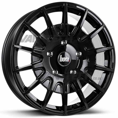 Bola B21 Alloy Wheels Ford Transit Gloss Black 20″