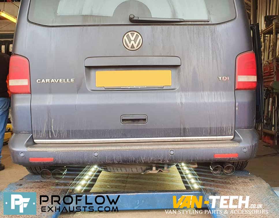 VW Transporter T5.1 Custom Exhaust Middle and Rear