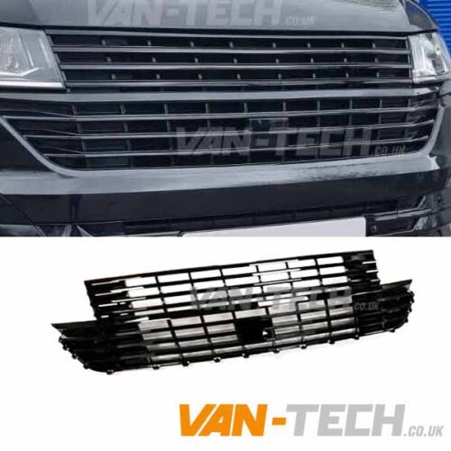 VW Transporter T6.1 Badgeless Grille GLOSS BLACK