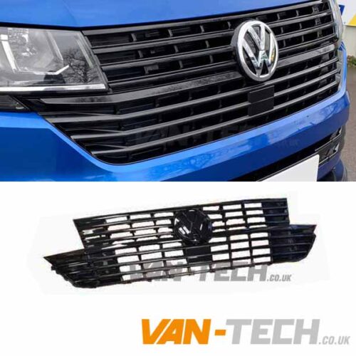 VW Transporter T6.1 Badged Grille GLOSS BLACK