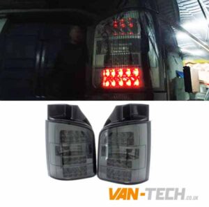VW T5.1 LED Smoked Rear Lights Barn Door Only 2010 - 2015
