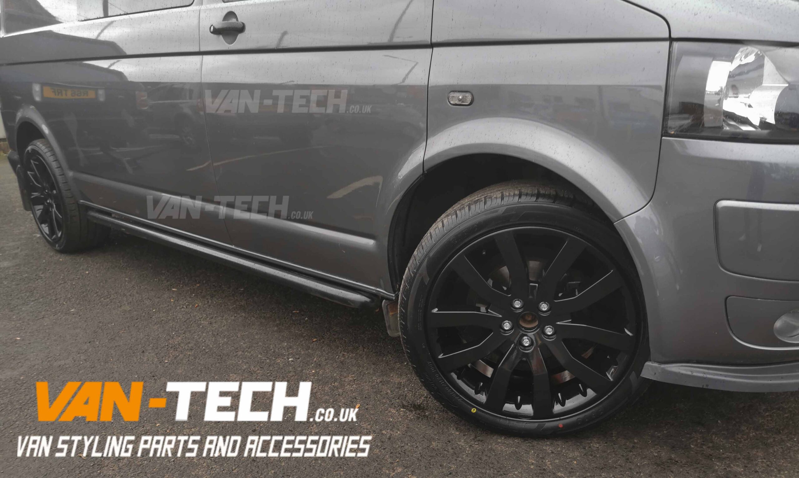 Alloy Wheel Conversion kit for fitting Range Rover Wheels on a VW Transporter T5.1