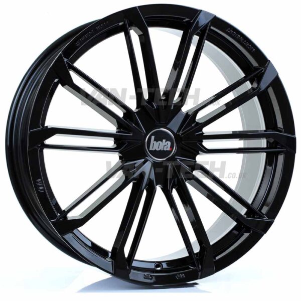 VW T5 T5.1 T6 Bola B23 20" Alloy Wheels Gloss Black