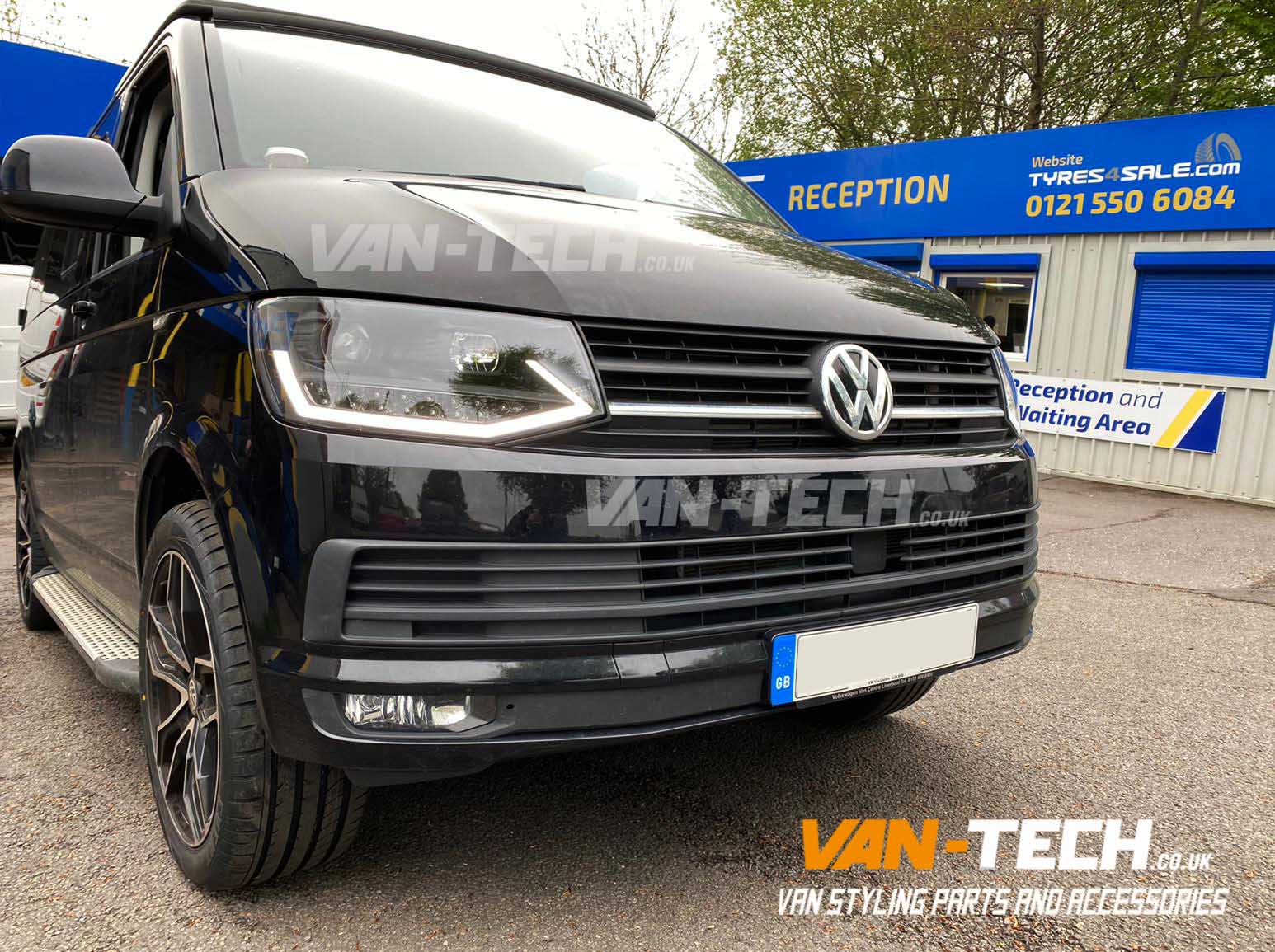 VW T6 LED DRL Light Bar Headlights with Dynamic Indicators