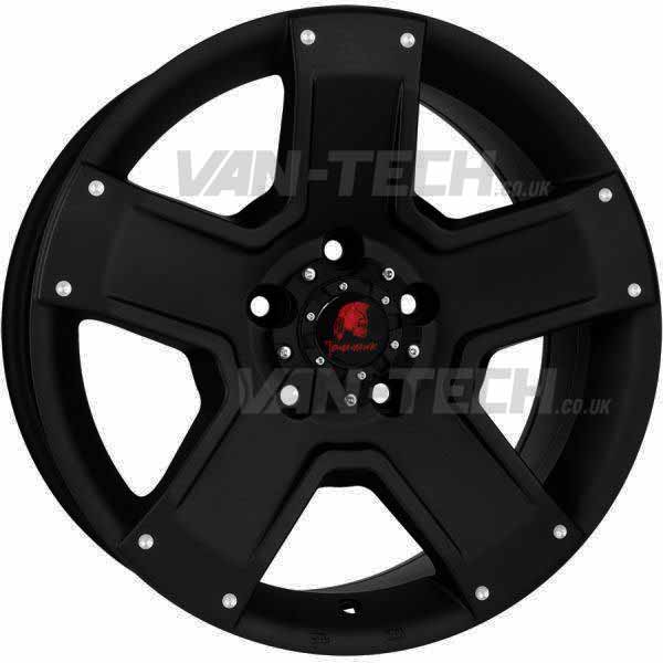 VW T5 T5.1 T6 Tomahawk Outlaw X 17″ Alloy Wheels Matte Black