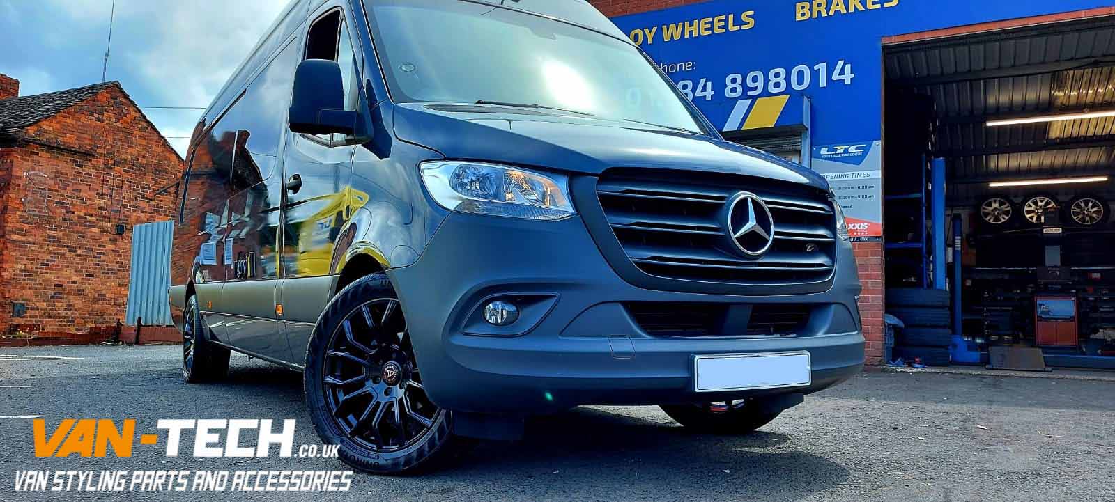 Wolfrace Evoke-X Alloy Wheels 20" and Uniroyal Rainsport 5 Tyres for Mercedes Sprinter