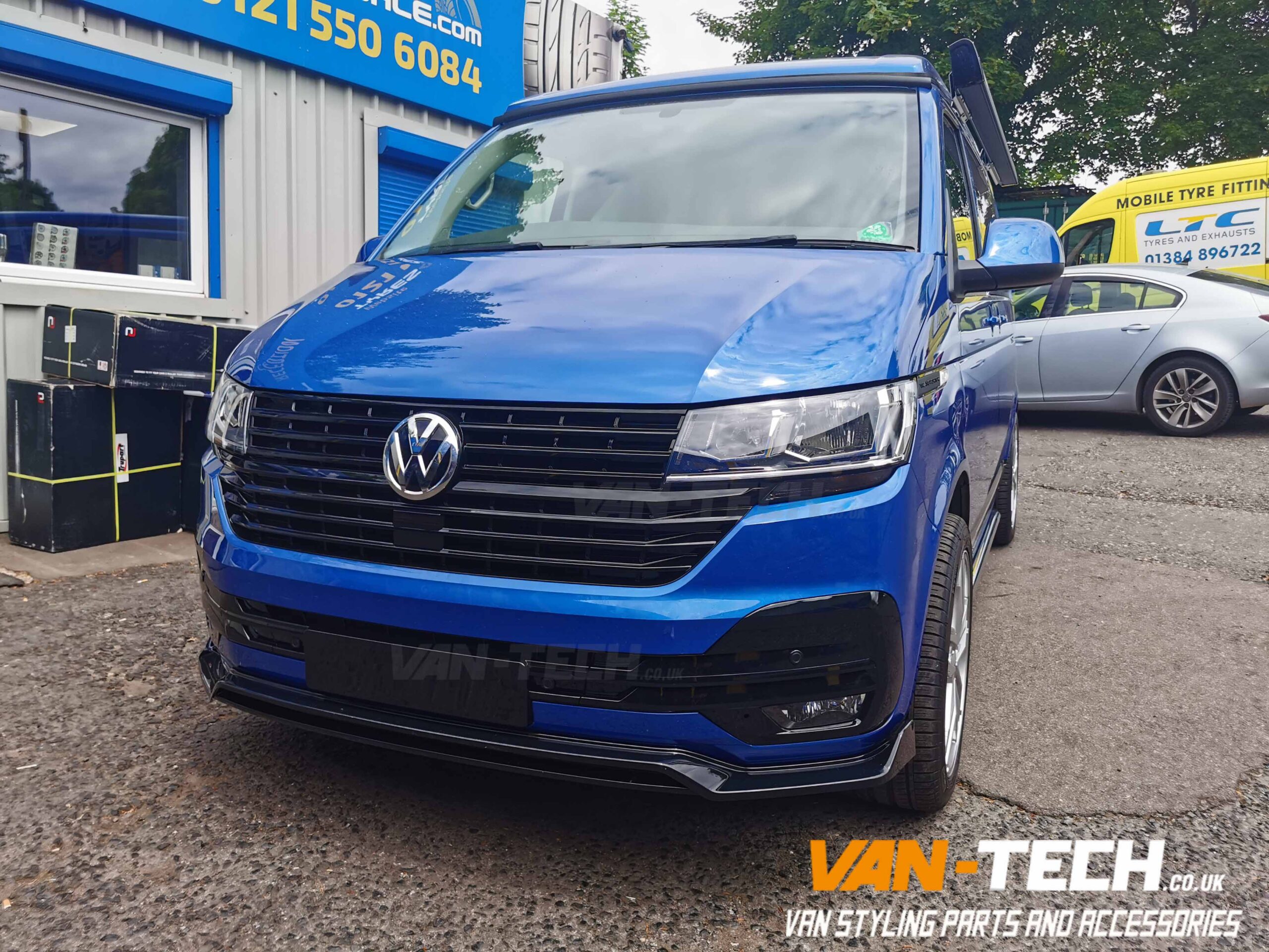 VW Transporter T6.1 Front Styling Parts Grille, Lower Splitter and Side Bars