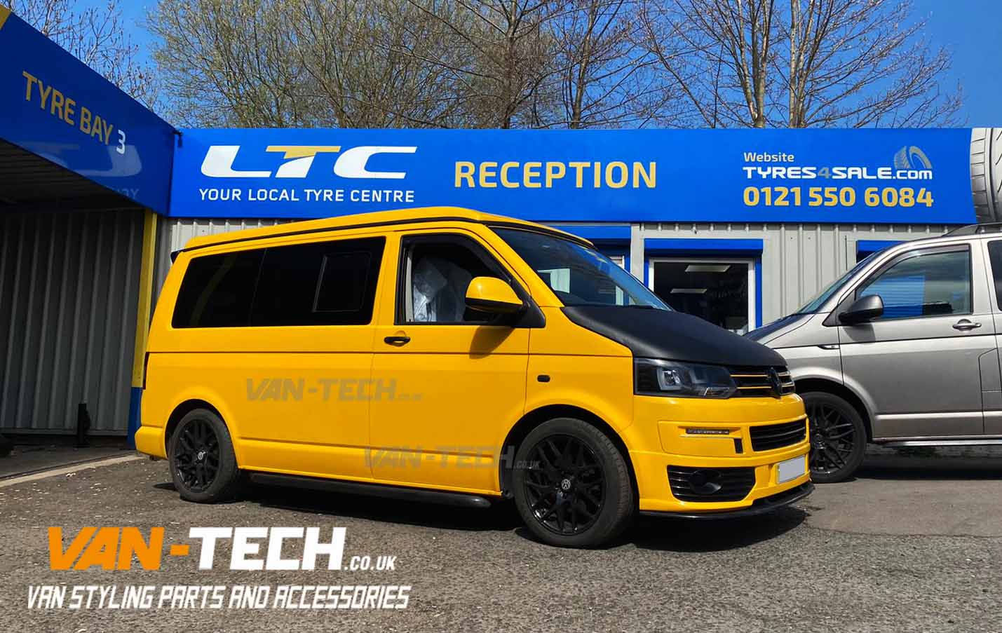 VW T5.1 Accessories Headlights, Sportline Bumper, Lower Splitter and Side Bars!