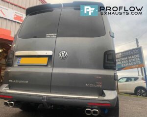 VW Transporter T5 T5.1 Stainless Steel Exhaust Exit