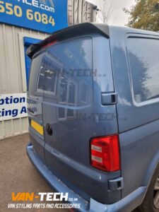 VW Transporter T6 Parts Sportline Bumper, Lower Splitter, Black Sportline Side Bars and Rear Spoiler