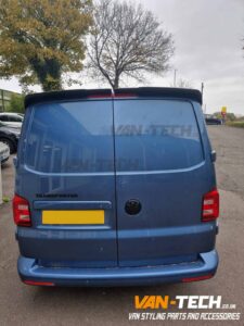 VW Transporter T6 Parts Sportline Bumper, Lower Splitter, Black Sportline Side Bars and Rear Spoiler