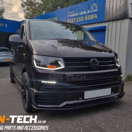 VW Transporter T6 Parts Sportline Side Bars, Sportline Bumper, Splitter, Tailgate Bumper Protector, Rear Spoiler, Grille, Tailgate Spoiler, Middle inserts DRL's and Headlights!