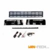 VW Transporter T6 Middle Bumper Inserts Gloss Black Trim and Drl's