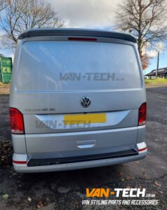 VW Transporter T6.1 Parts Black Sportline Side Bars, Rear bumper Protector and Rear Spoiler