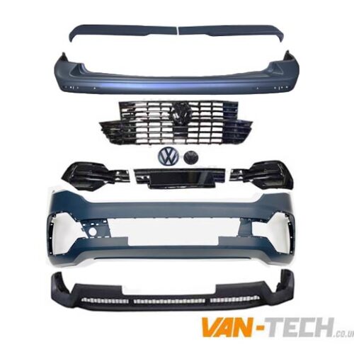 VW T6.1 Startline to Highline Upgrade Pack Barn Door with Badged Grille and V-Line Splitter