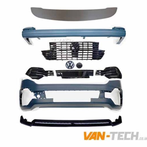 VW T6.1 Startline to Highline Upgrade Pack Tailgate with Badged Grille and Spoiler Splitter