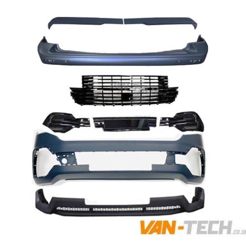 VW T6.1 Startline to Highline Upgrade Pack Barn Door with Badgeless Grille and V-Line Splitter