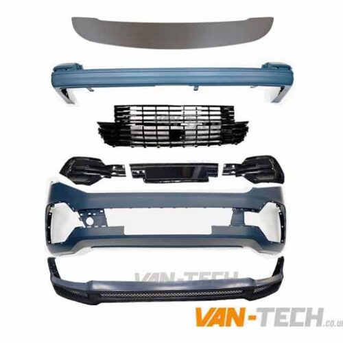 VW T6.1 Startline to Highline Upgrade Pack Tailgate with Badgless Grille and Bumper Extension