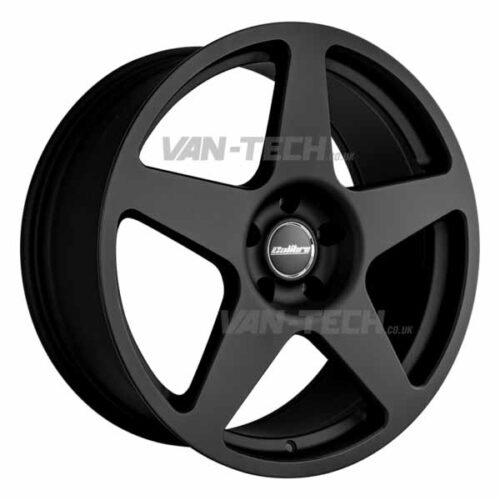 VW T5 T5.1 T6 T6.1 Calibre Five 18″ Alloy Wheels Matte Black