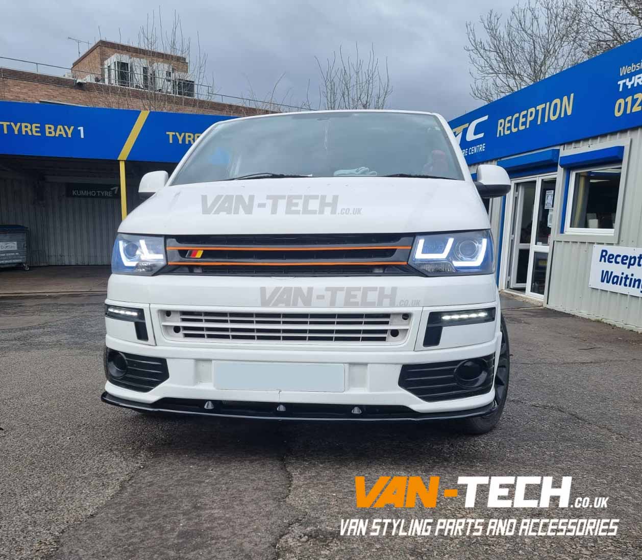 VW Transporter T5.1 Parts Light Bar Headlights, Sportline Bumper and Lower Splitter!