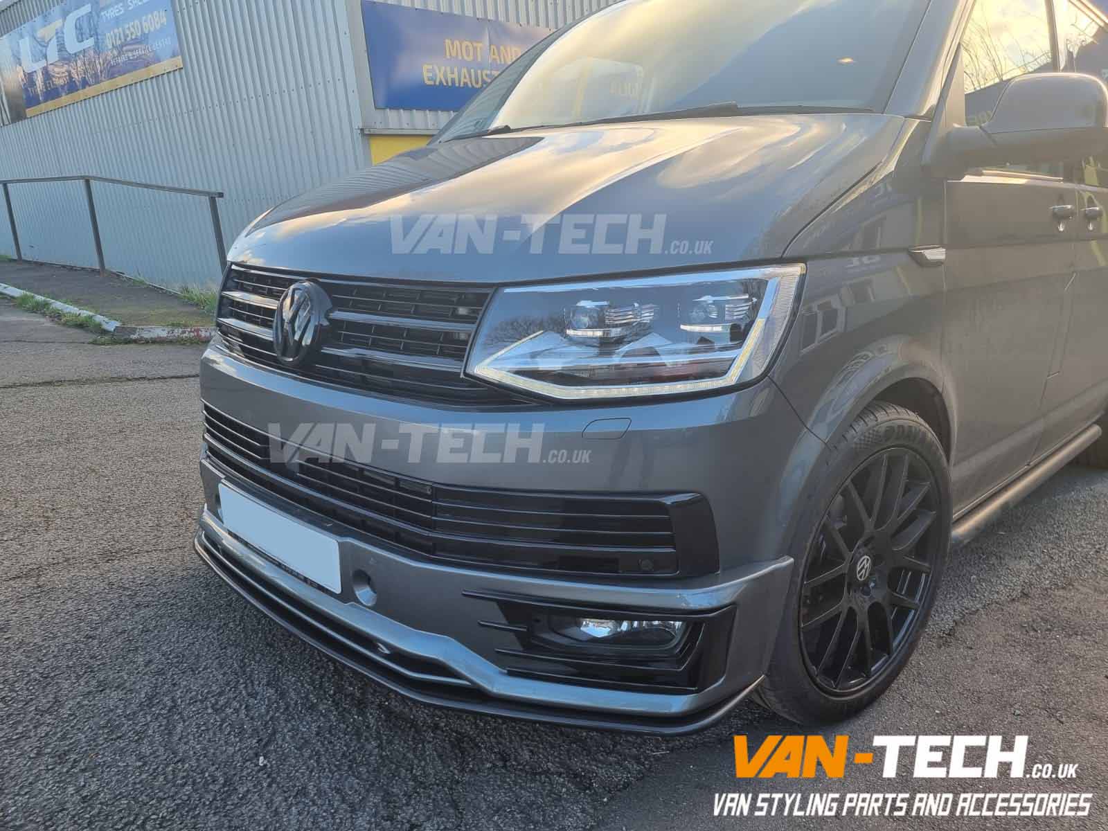 VW Transporter T6 Front End Upgrade Parts Badged Grille, Side Bars