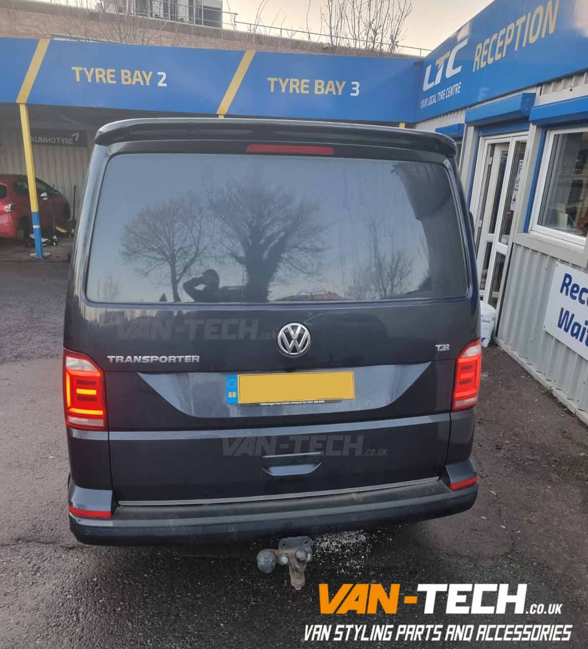VW Transporter T6 Side Bars, Roof Rails and Tailgate Rear Spoiler!
