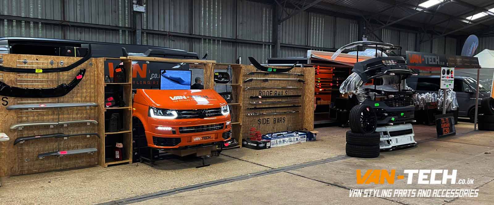 Van-Tech are setting up our Trade stand for a busy Weekend at Busfest