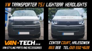 VW Transporter T5.1 Parts and Accessories Lightbar Headlights, Rear Tailgate Lights and Dynamic Side Repeaters