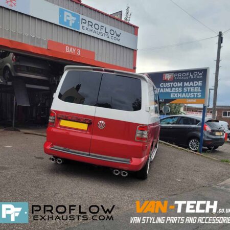 Proflow VW Transporter T5.1 Custom Exhaust Stainless Steel Mid/ Rear