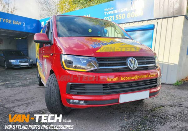 VW Transporter T6 LED Light Bar Headlights Dynamic Indicators supplied and fitted