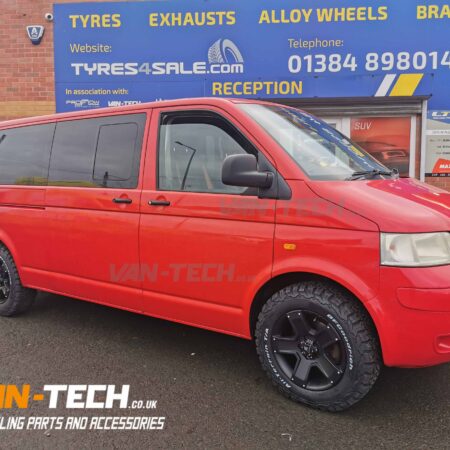 VW Transporter T5 T5.1 Tomahawk Outlaw X 17″ Swamper Alloy Wheels and Tyres