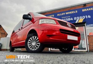 VW Transporter T5 T5.1 Tomahawk Outlaw X 17″ Swamper Alloy Wheels and Tyres