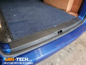 VW Transporter T6.1 Parts and Accessories Front V-Line Bumper Extension, Sportline Side Bars, Threshold Cover and Tailgate Spoiler