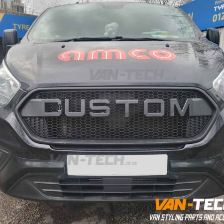 Ford Transit Custom Front Matte Black Grille fits model supplied and fitted