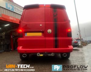 Proflow Custom Built VW Transporter T5.1 T5.1 Exhaust made from Stainless Steel