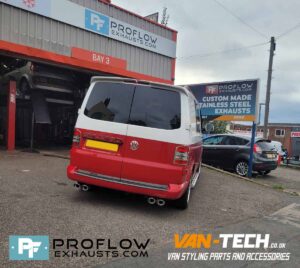 Proflow Custom Built VW Transporter T5.1 T5.1 Exhaust made from Stainless Steel