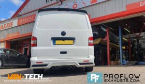 Proflow Custom Built VW Transporter T5.1 T5.1 Exhaust made from Stainless Steel