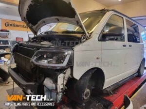 VW T5.1 Transporter Headlights with Dynamic Indicators, Sportline Bumper, Splitter and more