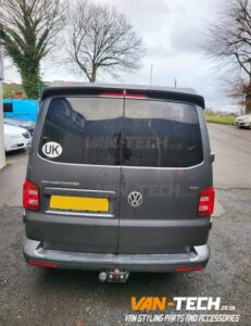 VW Transporter T6 T6.1 Rear Barn Door Spoiler supplied and fitted