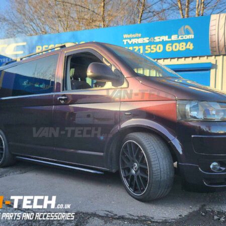 VW Transporter T5 T5.1 Side Bars Satin Black Sportline